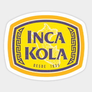 Inca Kola - logo - Est 1935 - Vintage design Sticker